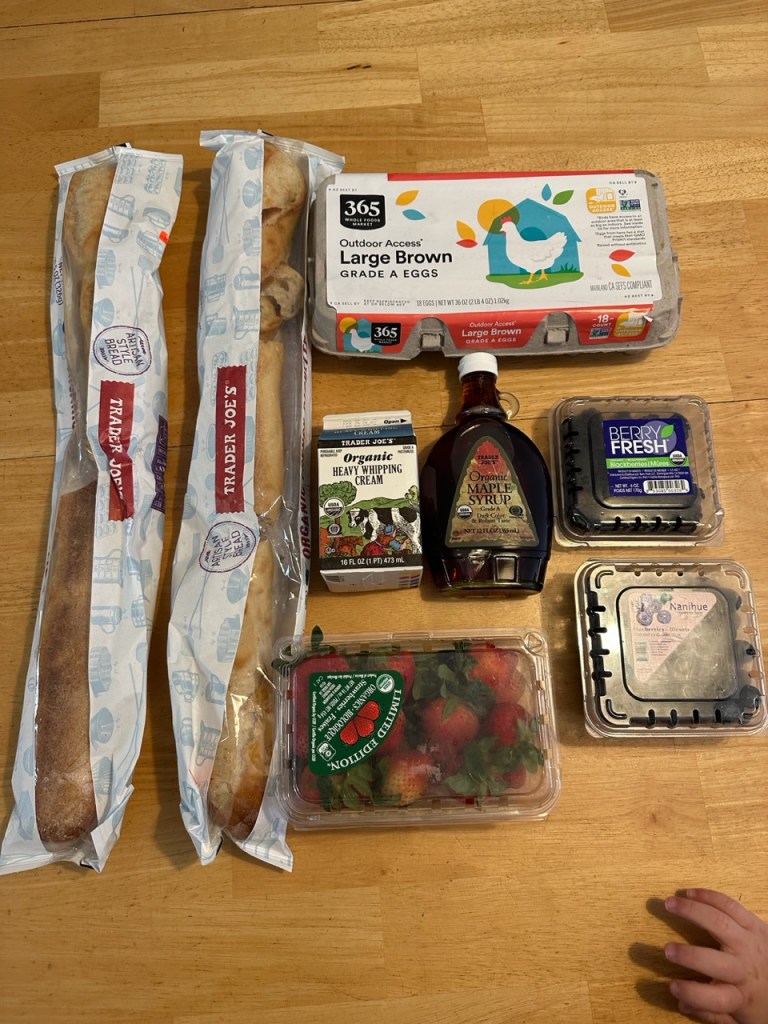 Overnight French Toast Ingredients