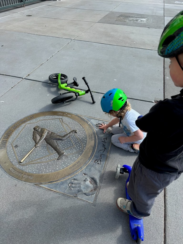 Berry Bonds 500th Home Run Plaque Giants History Walk - San Francisco 