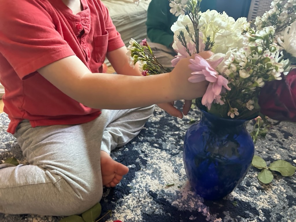 Flower Arranging Develops Fine Motor Skills