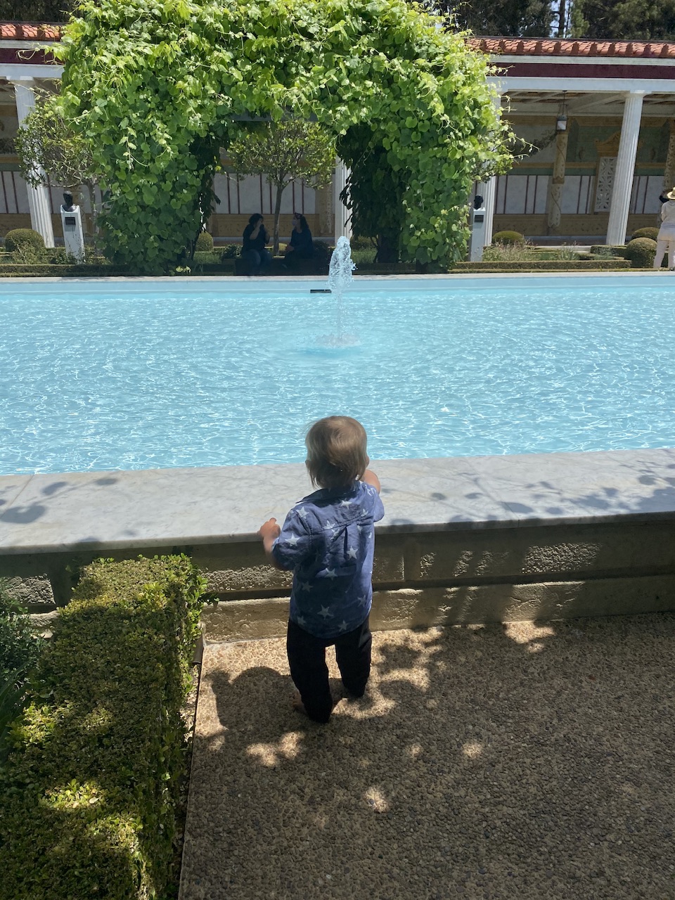 Getty Villa Drunken Reflecting Pool in Outer Peristyle